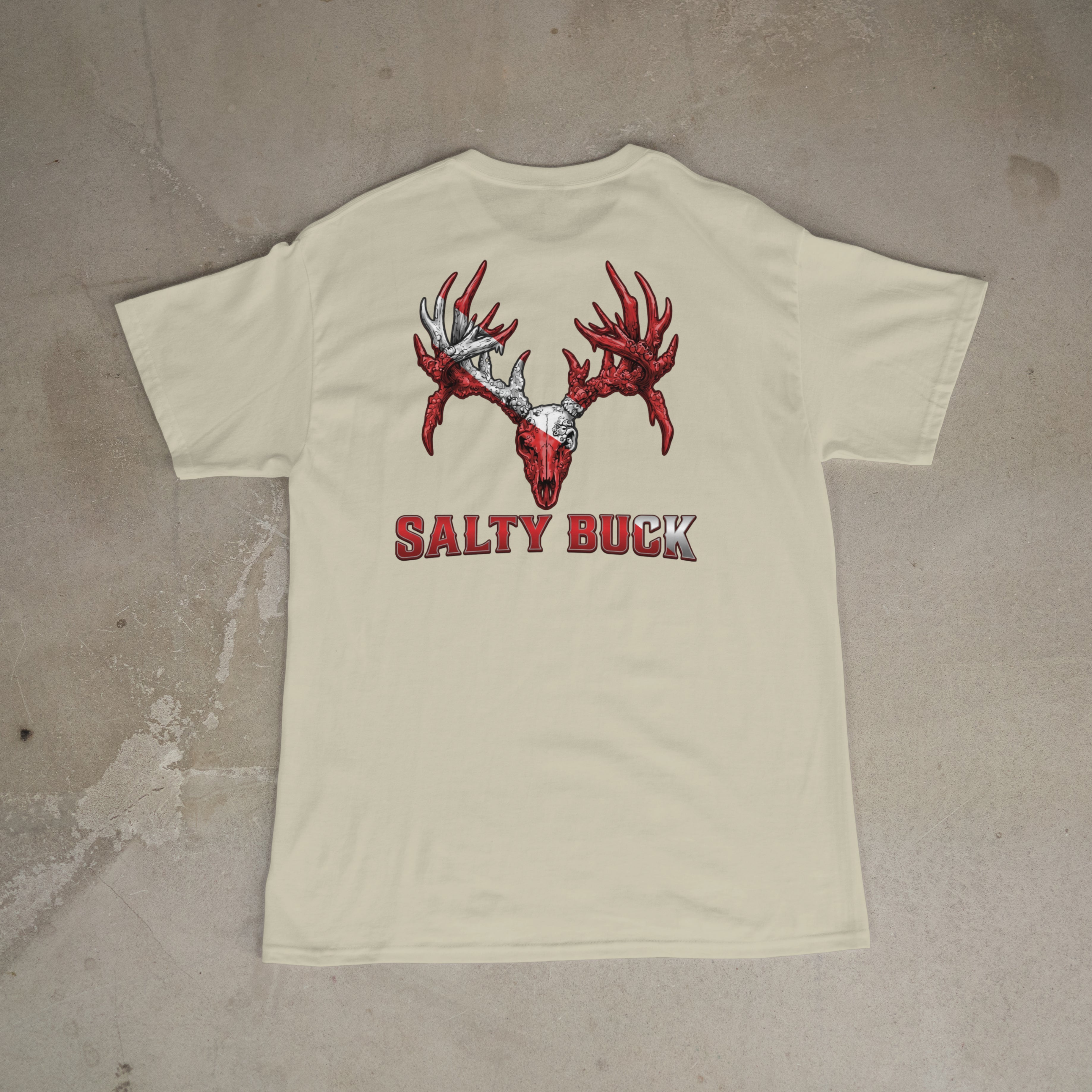 Salty Buck Antler Tee